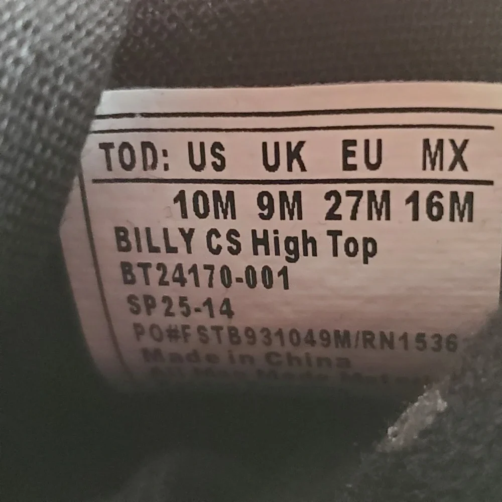 Billy Footwear Classic D|R High Top Kids Shoes 12 M Black Wraparound Zipper